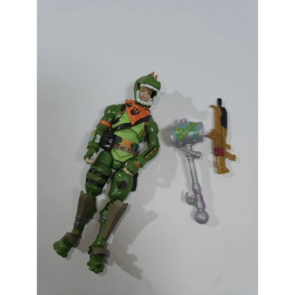 Fortnite Rex Action Figure with assorted accessories Loose No packaging